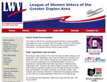 Tablet Screenshot of lwvdayton.org